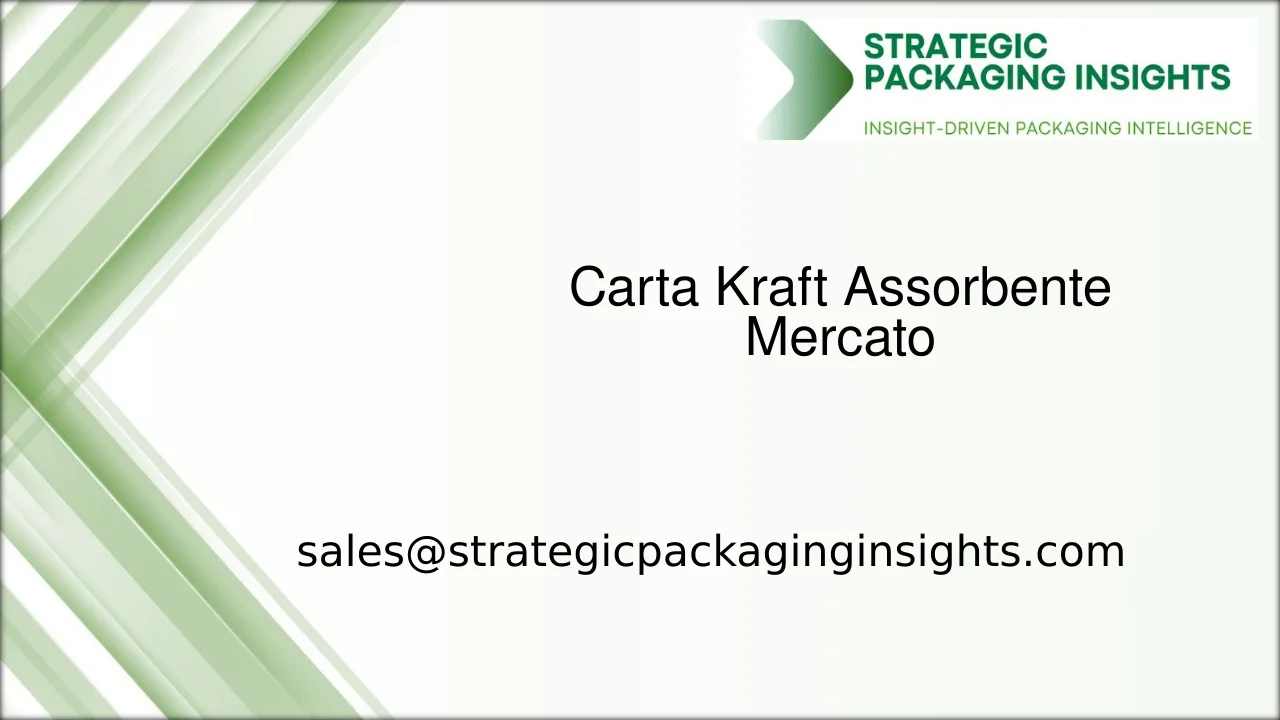 Dimensioni del Mercato della Carta Kraft Assorbente, Crescita Futura e Previsioni 2033