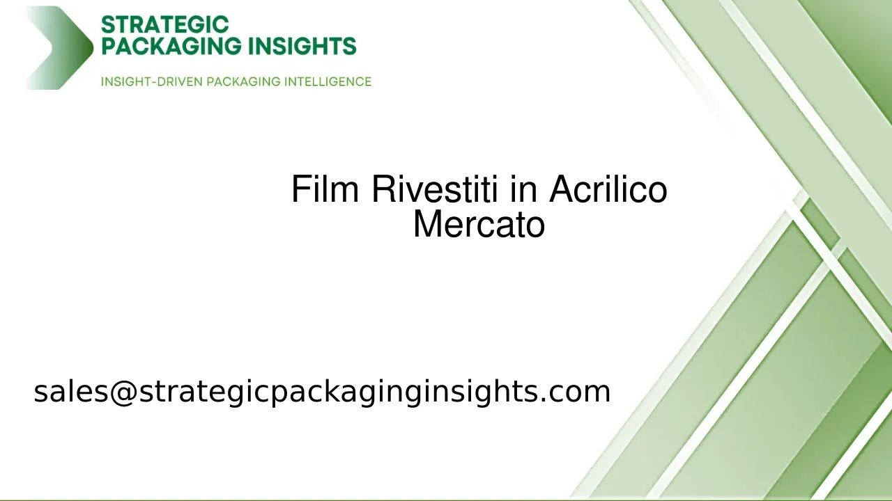 Dimensioni del Mercato dei Film Rivestiti in Acrilico, Crescita Futura e Previsioni 2033