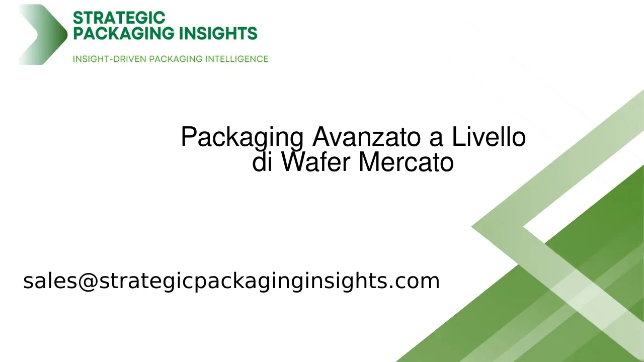 Dimensioni del Mercato del Packaging Avanzato a Livello di Wafer, Crescita Futura e Previsioni 2033
