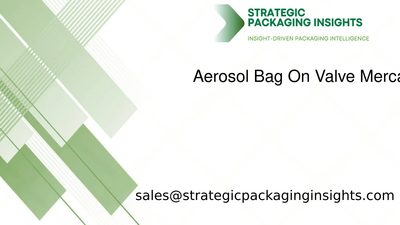 Dimensioni del Mercato degli Aerosol Bag On Valve, Crescita Futura e Previsioni 2033