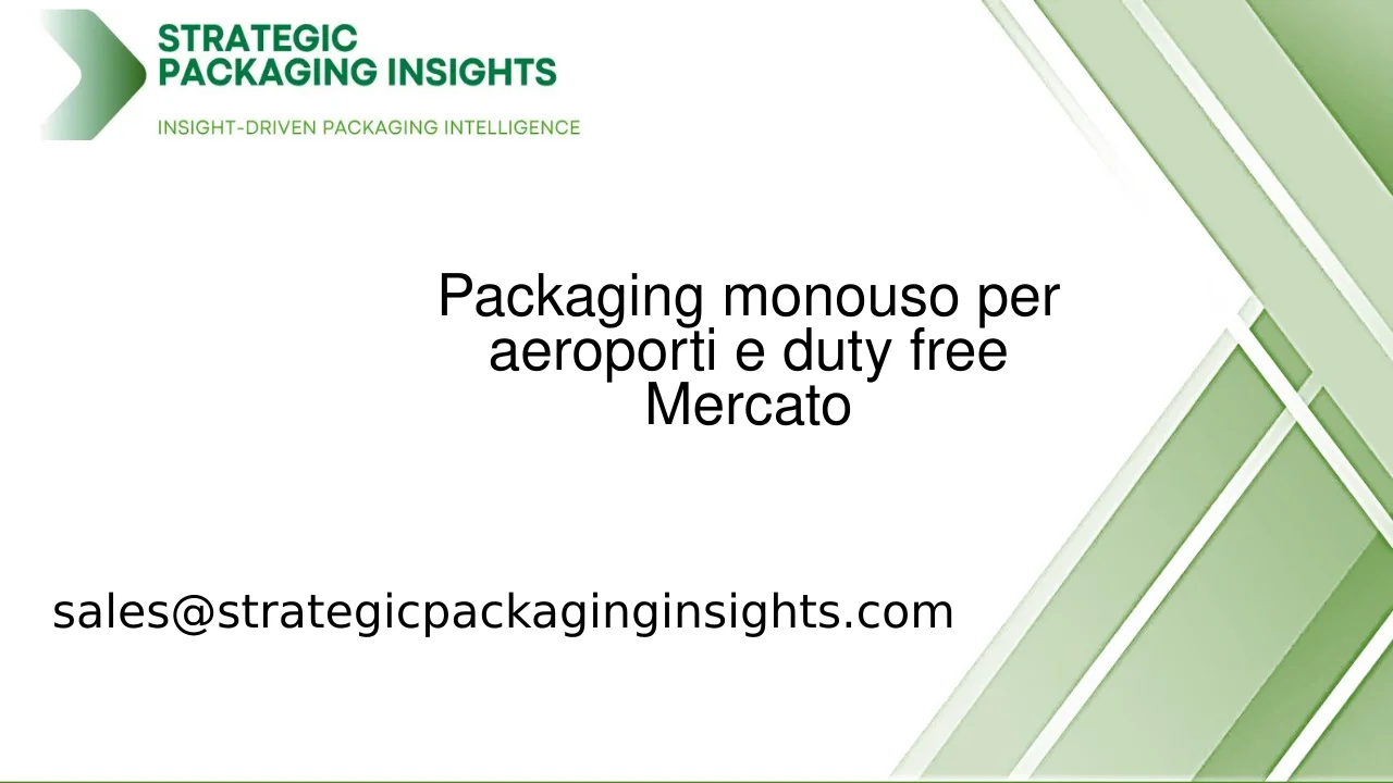 Dimensioni del Mercato del Packaging Monouso per Aeroporti e Duty Free, Crescita Futura e Previsioni 2033