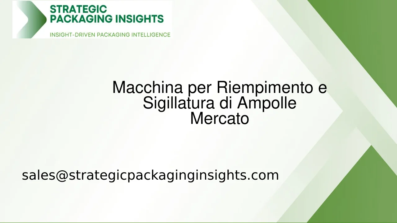 Dimensioni del Mercato delle Macchine per Riempimento e Sigillatura di Ampolle, Crescita Futura e Previsioni 2033