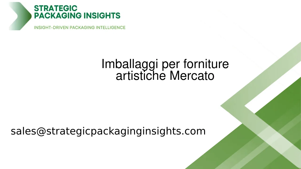 Dimensioni del Mercato degli Imballaggi per Forniture Artistiche, Crescita Futura e Previsioni 2033