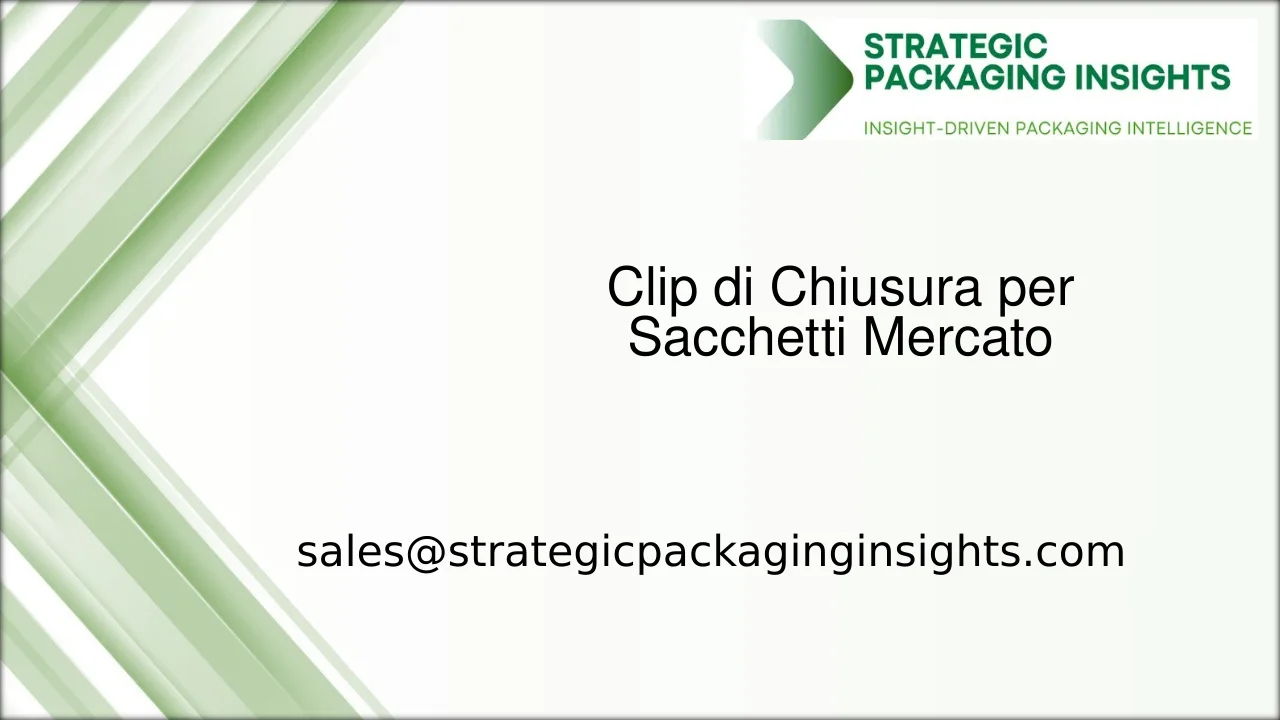 Dimensioni del Mercato delle Clip di Chiusura per Sacchetti, Crescita Futura e Previsioni 2033