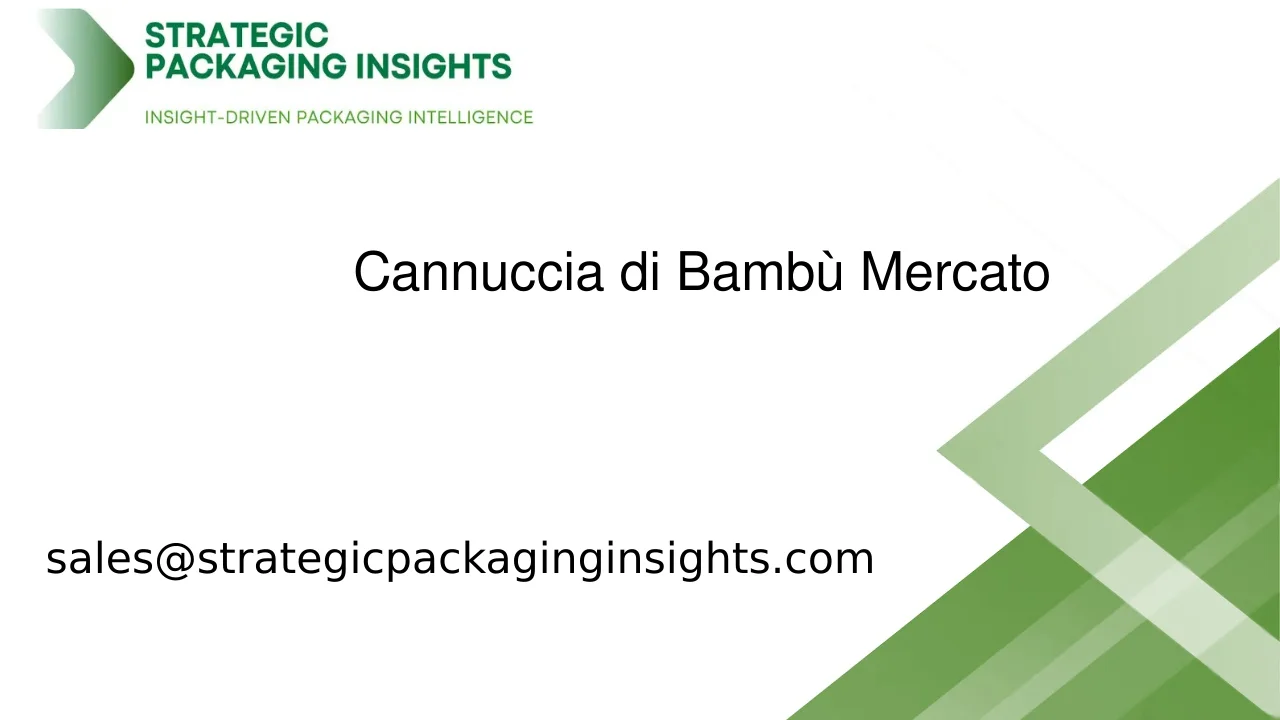 Dimensioni del Mercato delle Cannucce di Bambù, Crescita Futura e Previsioni 2033