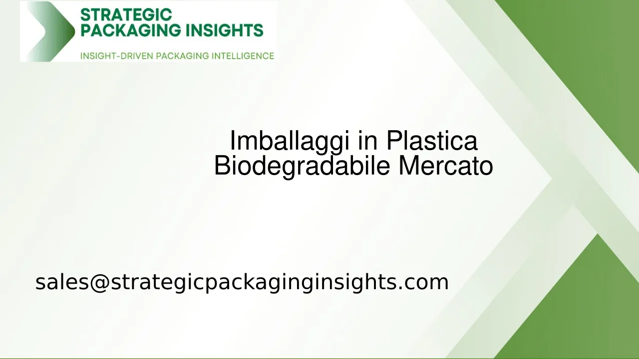 Dimensioni del Mercato degli Imballaggi in Plastica Biodegradabile, Crescita Futura e Previsioni 2033