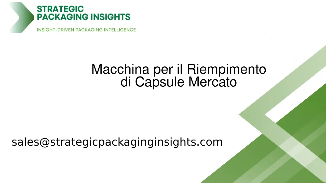 Dimensioni del Mercato delle Macchine per il Riempimento di Capsule, Crescita Futura e Previsioni 2033