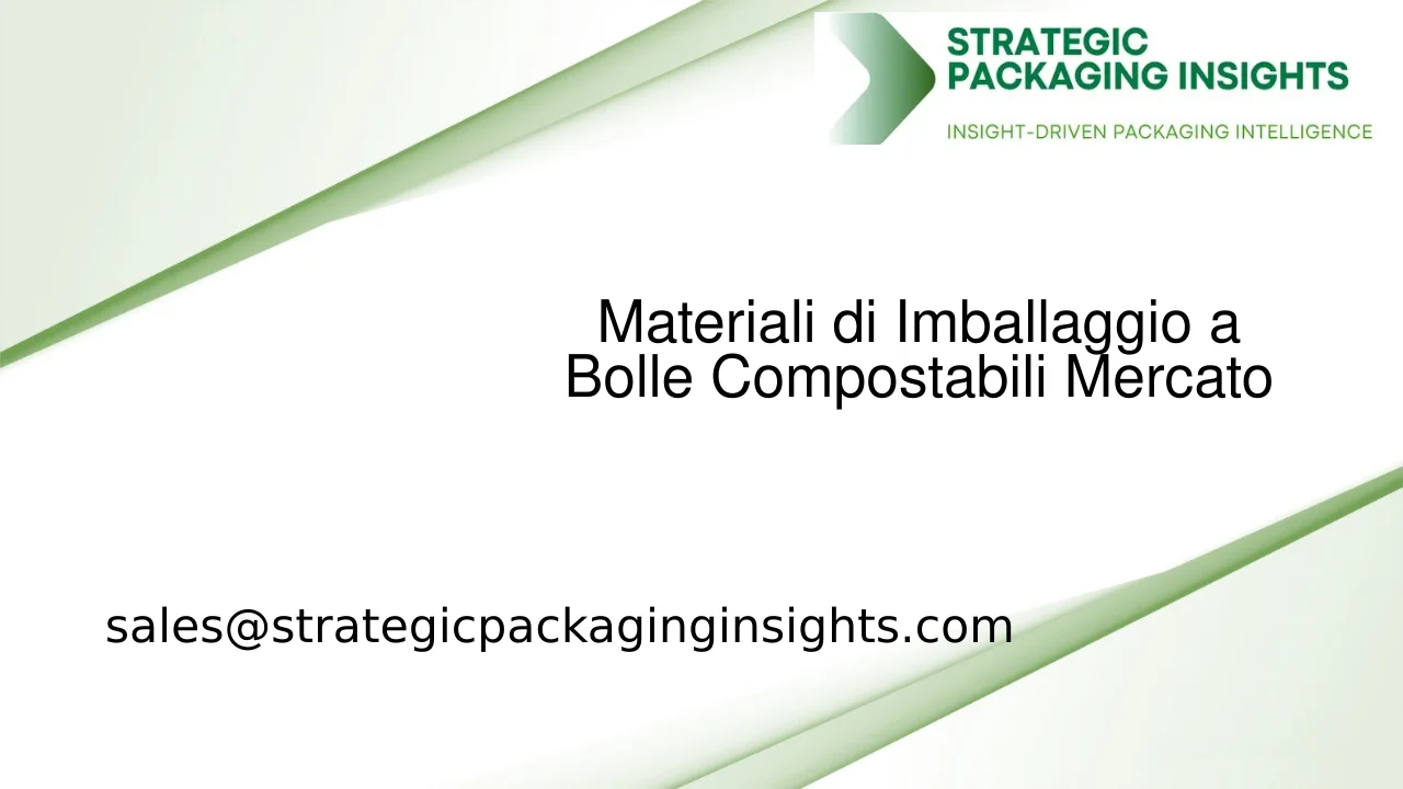 Dimensioni del Mercato dei Materiali di Imballaggio a Bolle Compostabili, Crescita Futura e Previsioni 2033