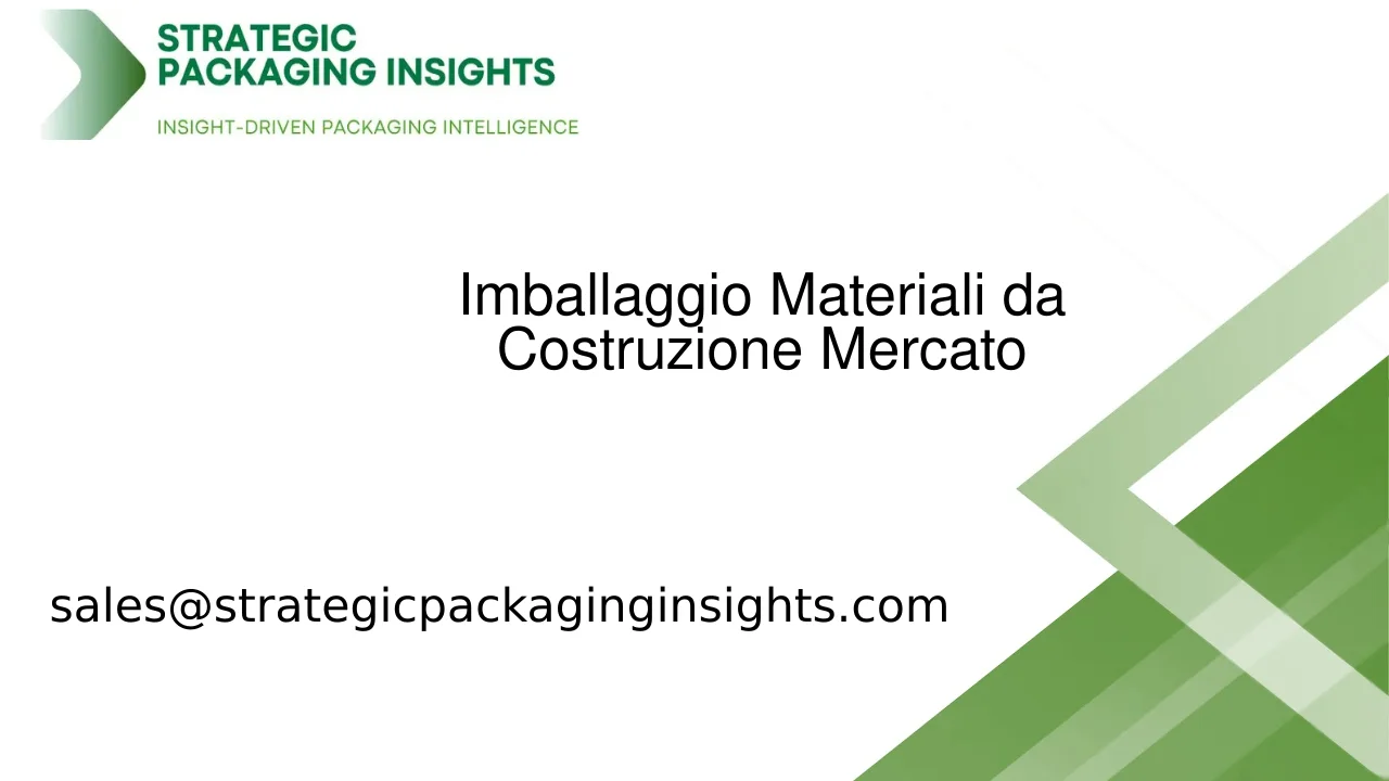 Dimensioni del Mercato dell'Imballaggio dei Materiali da Costruzione, Crescita Futura e Previsioni 2033