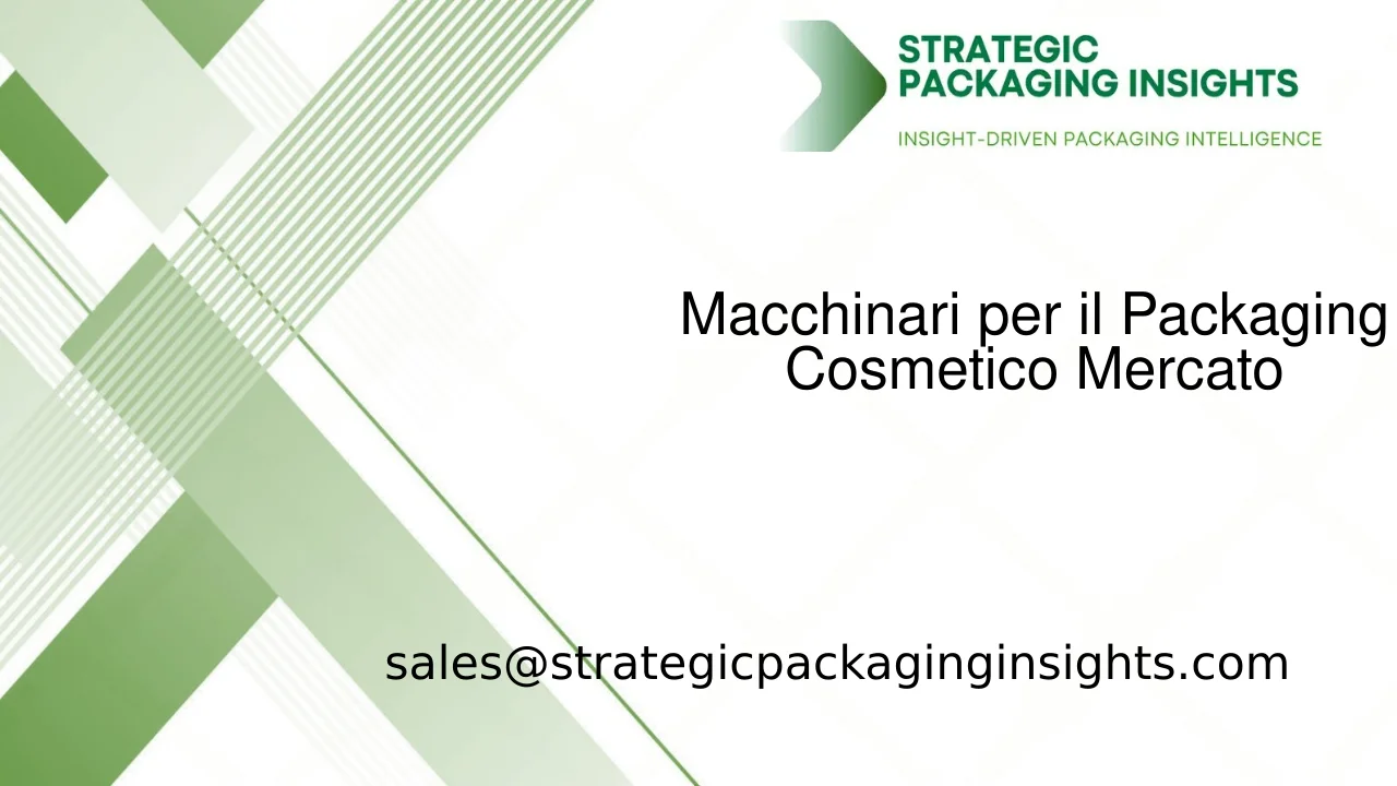 Dimensioni del Mercato dei Macchinari per il Packaging Cosmetico, Crescita Futura e Previsioni 2033