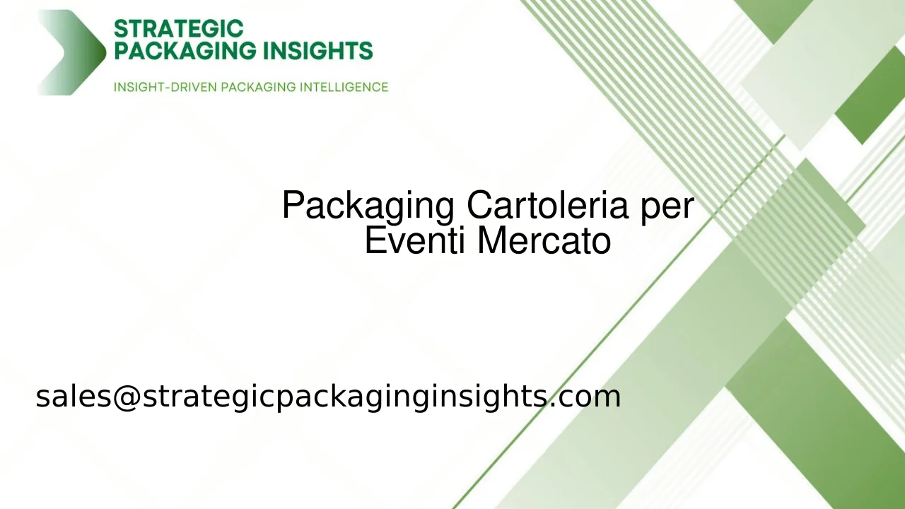 Dimensioni del Mercato del Packaging Cartoleria per Eventi, Crescita Futura e Previsioni 2033