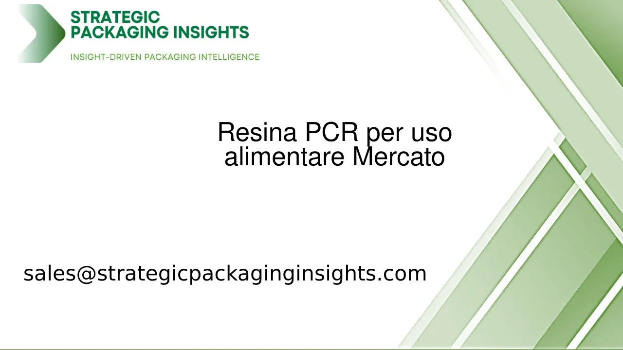 Dimensioni del Mercato della Resina PCR per Uso Alimentare, Crescita Futura e Previsioni 2033
