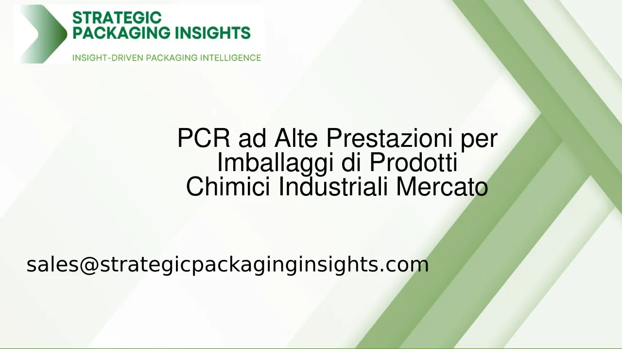 Dimensioni del Mercato, Crescita Futura e Previsioni 2033 del PCR ad Alte Prestazioni per Imballaggi di Prodotti Chimici Industriali