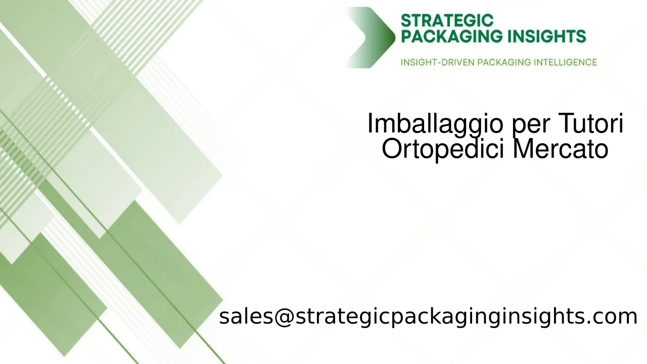 Dimensioni del Mercato dell'Imballaggio per Tutori Ortopedici, Crescita Futura e Previsioni 2033