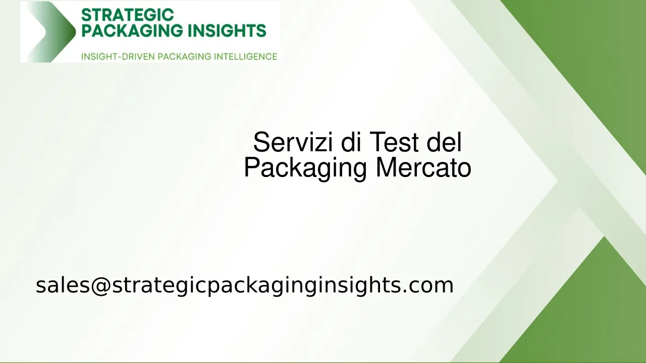 Dimensioni del Mercato dei Servizi di Test del Packaging, Crescita Futura e Previsioni 2033