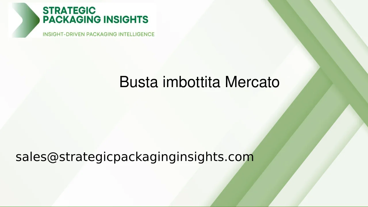 Dimensioni del Mercato delle Buste Imbottite, Crescita Futura e Previsioni 2033