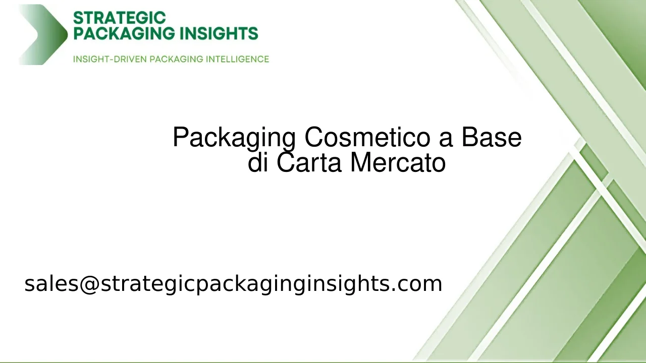 Dimensioni del Mercato del Packaging Cosmetico a Base di Carta, Crescita Futura e Previsioni 2033