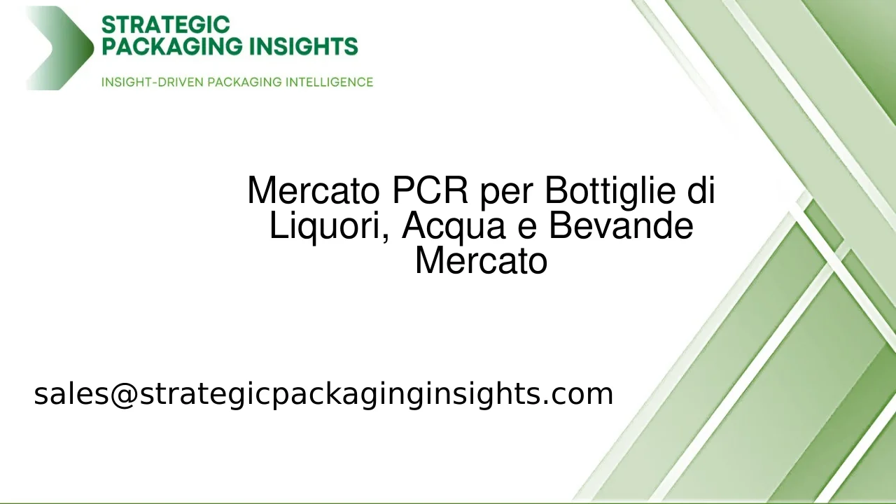 Mercato PCR per Bottiglie di Liquori, Acqua e Bevande Dimensioni del Mercato, Crescita Futura e Previsioni 2033