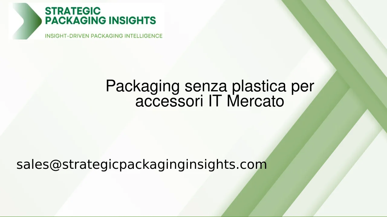 Dimensioni del mercato del packaging senza plastica per accessori IT, crescita futura e previsioni 2033