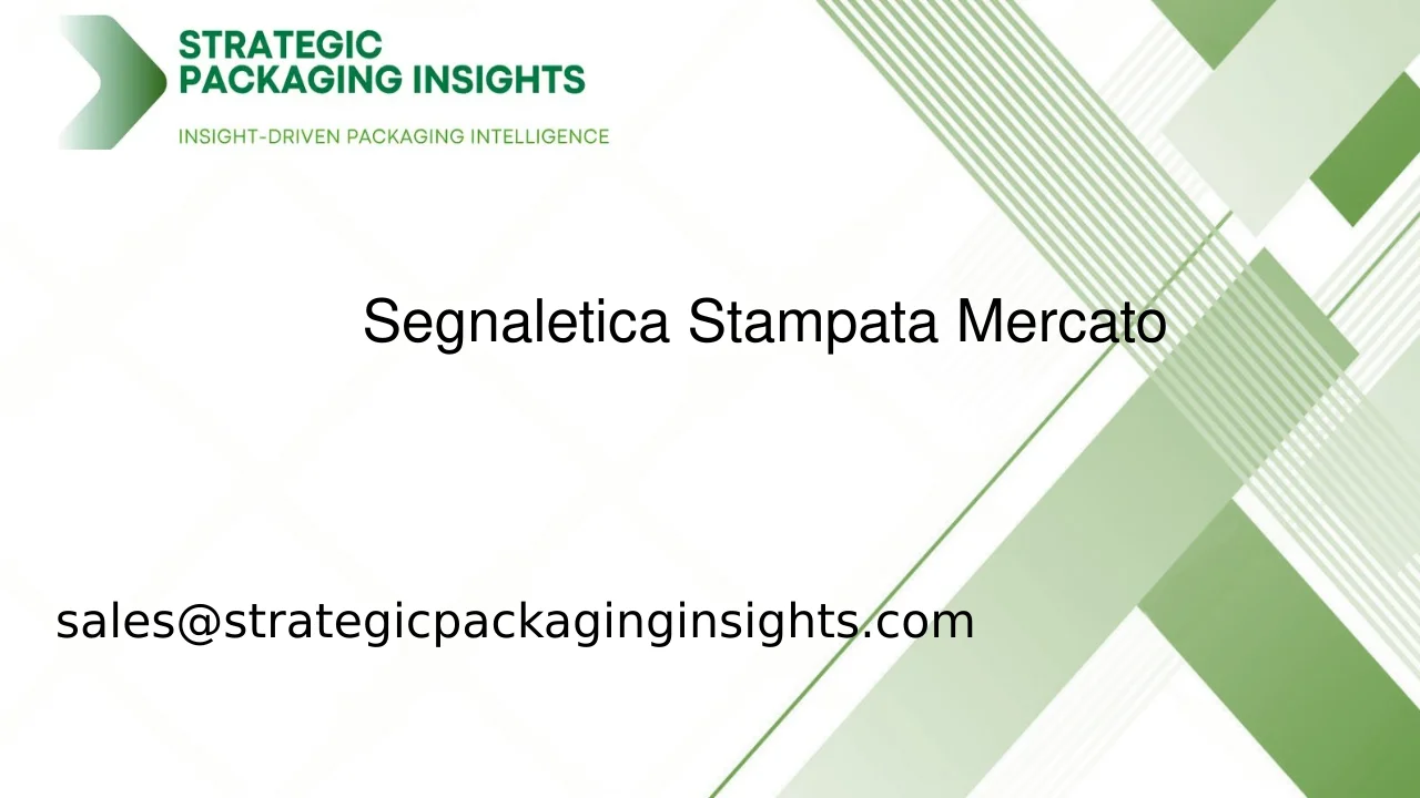 Dimensioni del Mercato della Segnaletica Stampata, Crescita Futura e Previsioni 2033