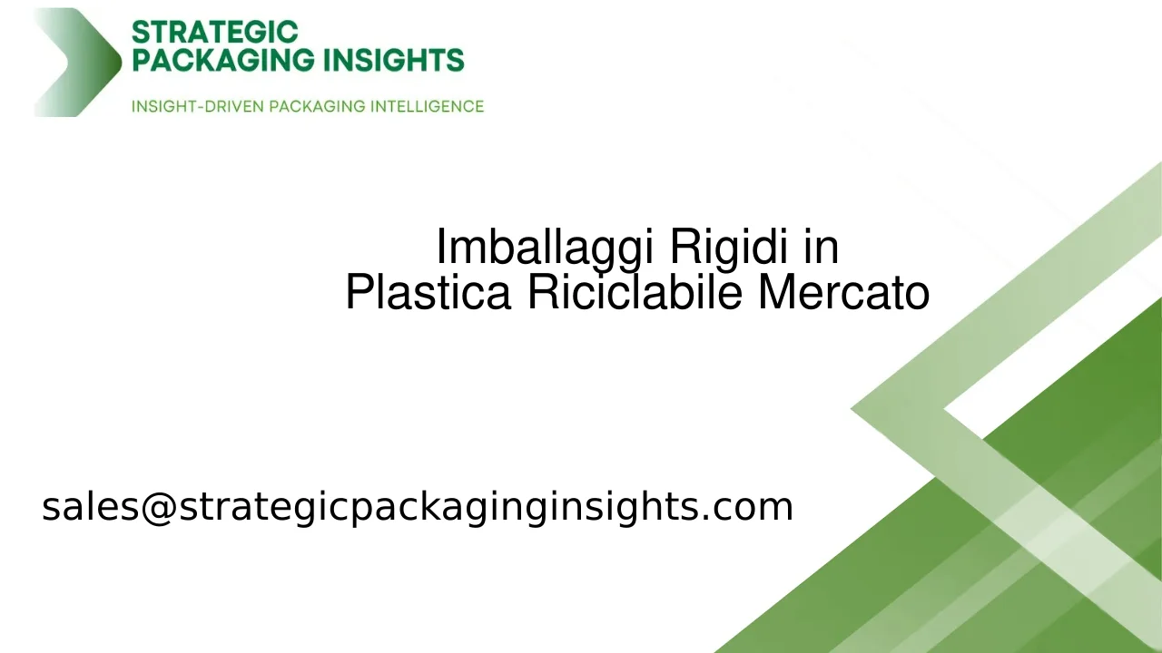 Dimensioni del Mercato degli Imballaggi Rigidi in Plastica Riciclabile, Crescita Futura e Previsioni 2033
