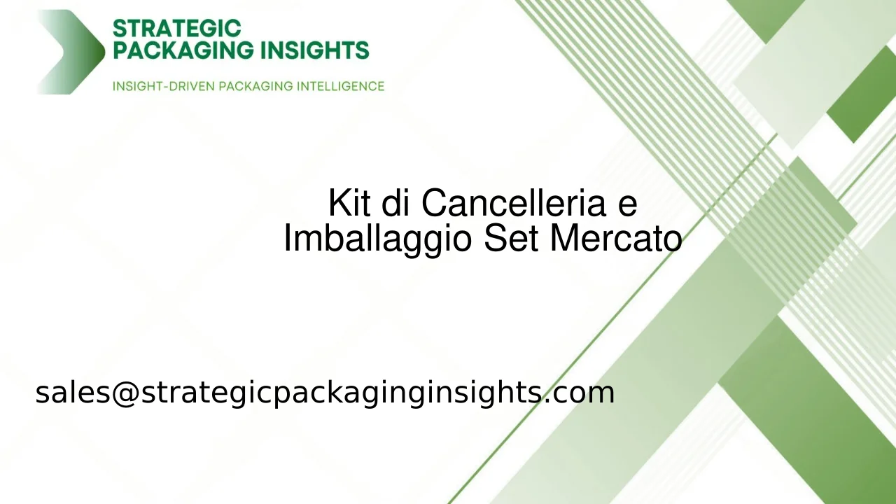 Dimensioni del Mercato del Kit di Cancelleria e Imballaggio Set, Crescita Futura e Previsioni 2033