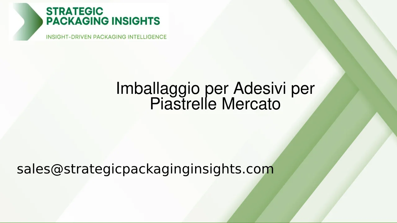 Dimensioni del Mercato dell'Imballaggio per Adesivi per Piastrelle, Crescita Futura e Previsioni 2033