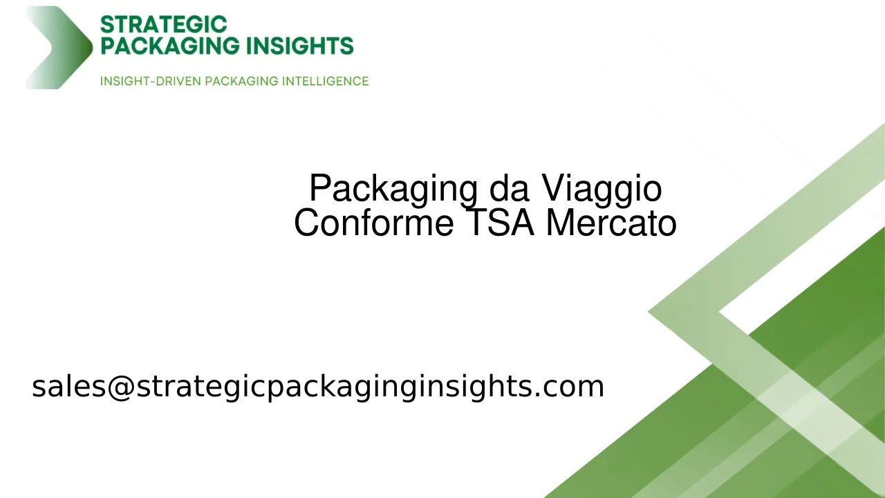 Dimensioni del Mercato del Packaging da Viaggio Conforme TSA, Crescita Futura e Previsioni 2033