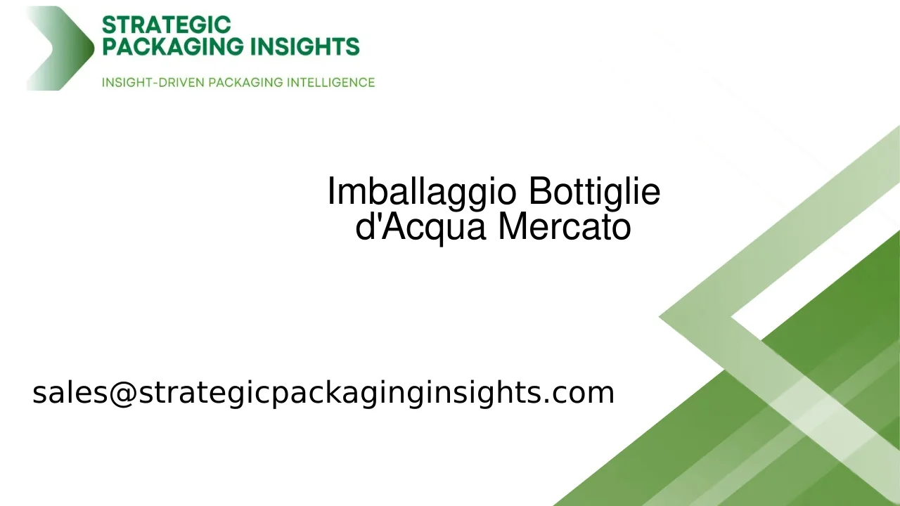 Dimensioni del Mercato dell'Imballaggio Bottiglie d'Acqua, Crescita Futura e Previsioni 2033