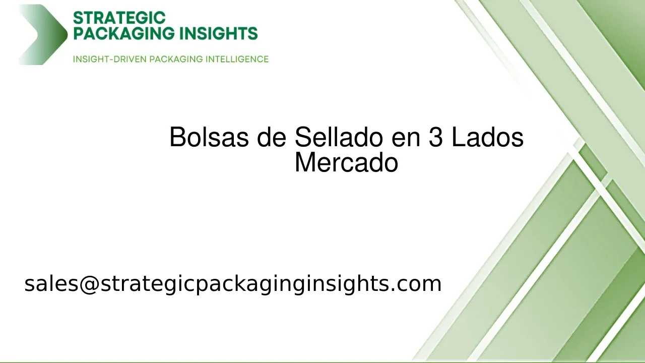 Tamaño del Mercado de Bolsas de Sellado en 3 Lados, Crecimiento Futuro y Pronóstico 2033