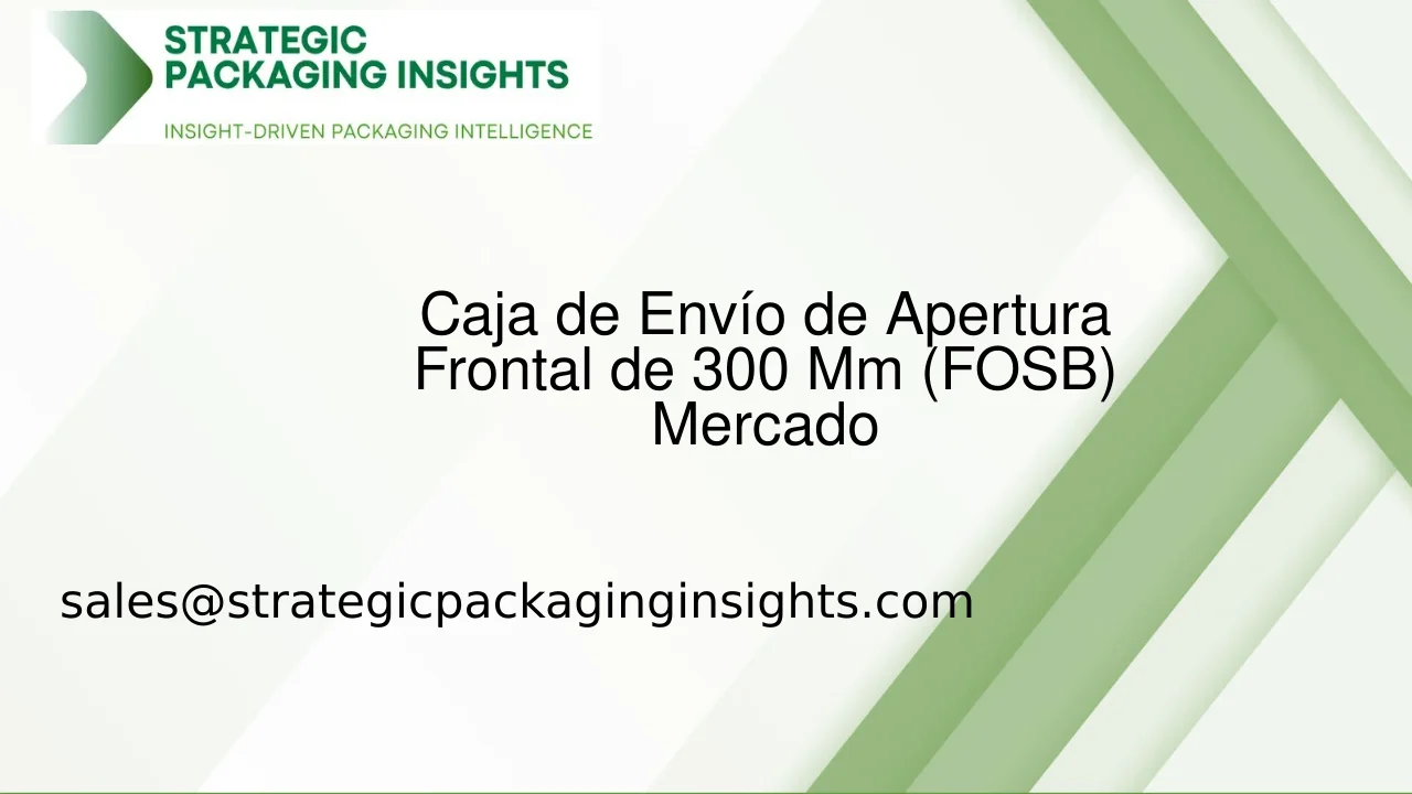 Tamaño del Mercado de Cajas de Envío de Apertura Frontal de 300 Mm (FOSB), Crecimiento Futuro y Pronóstico 2033
