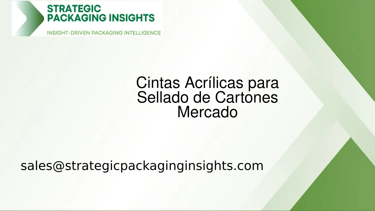 Tamaño del Mercado de Cintas Acrílicas para Sellado de Cartones, Crecimiento Futuro y Pronóstico 2033