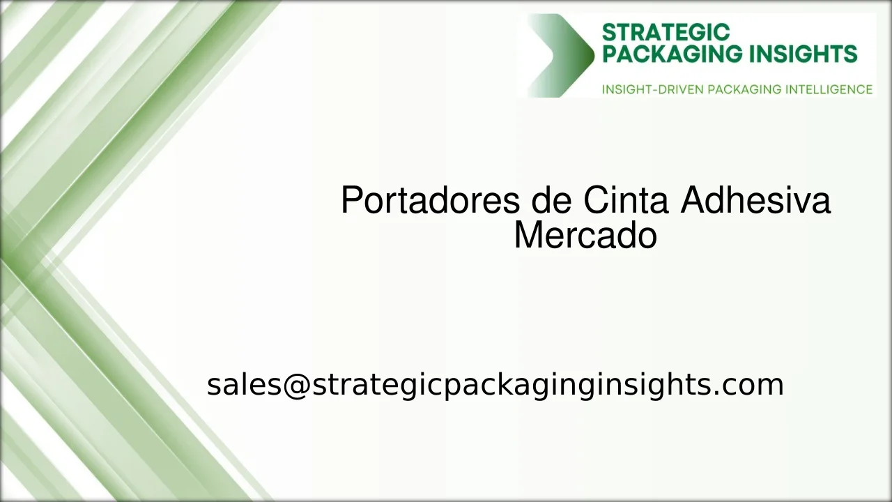 Tamaño del Mercado de Portadores de Cinta Adhesiva, Crecimiento Futuro y Pronóstico 2033