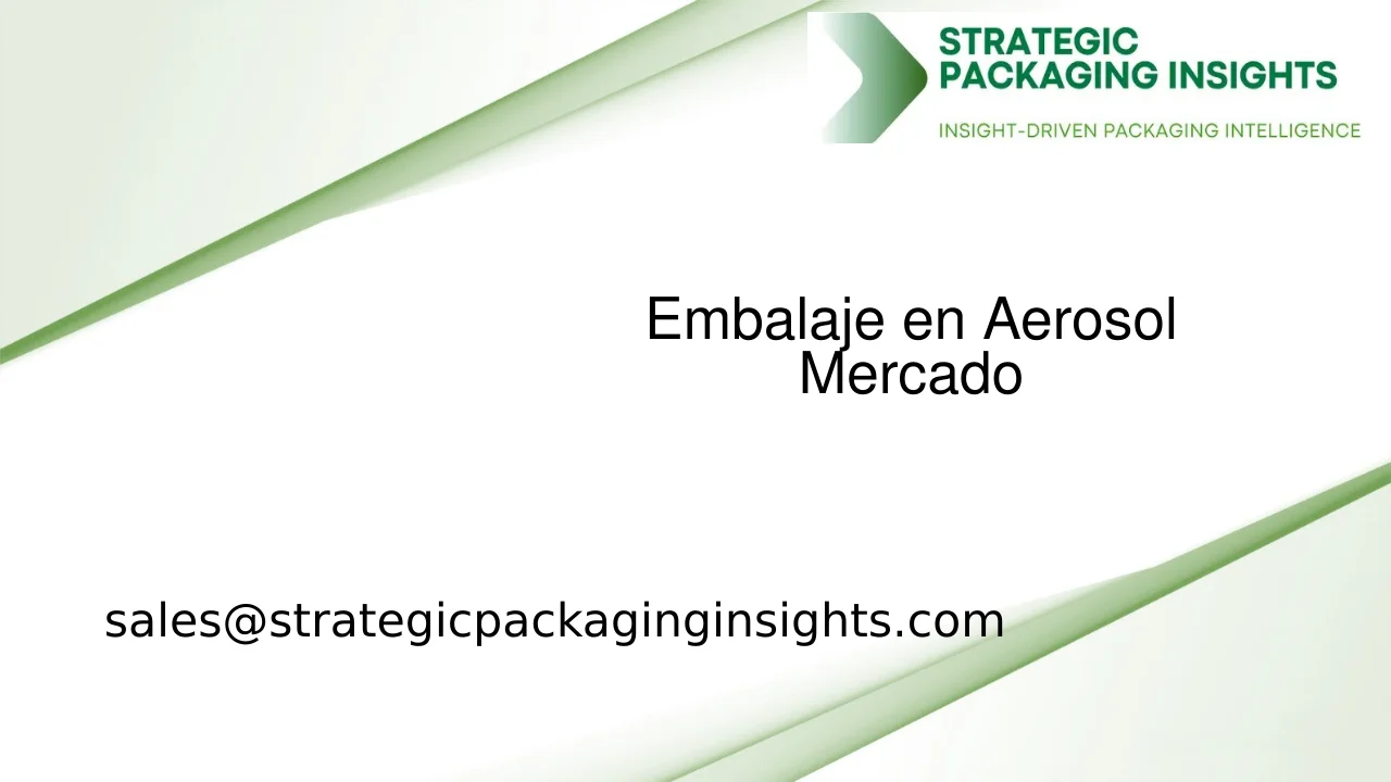 Tamaño del Mercado de Embalaje en Aerosol, Crecimiento Futuro y Pronóstico 2033