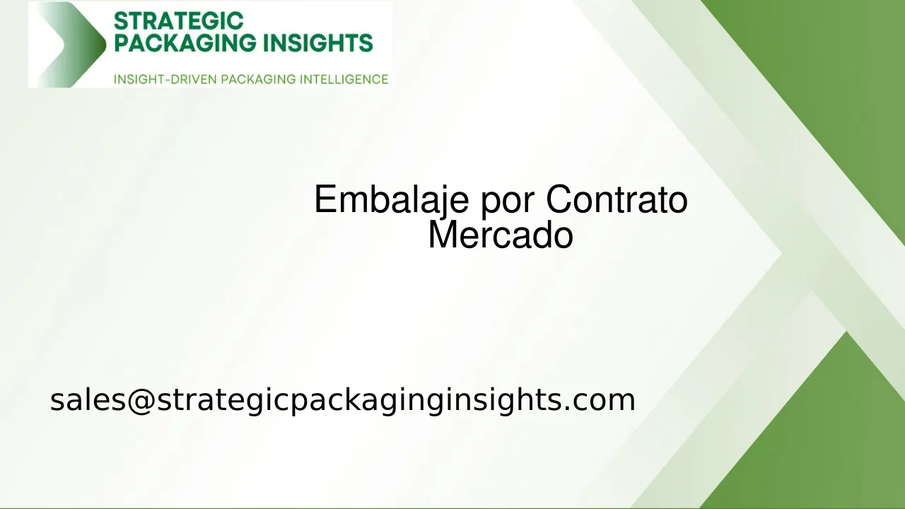 Tamaño del Mercado de Embalaje por Contrato, Crecimiento Futuro y Pronóstico 2033