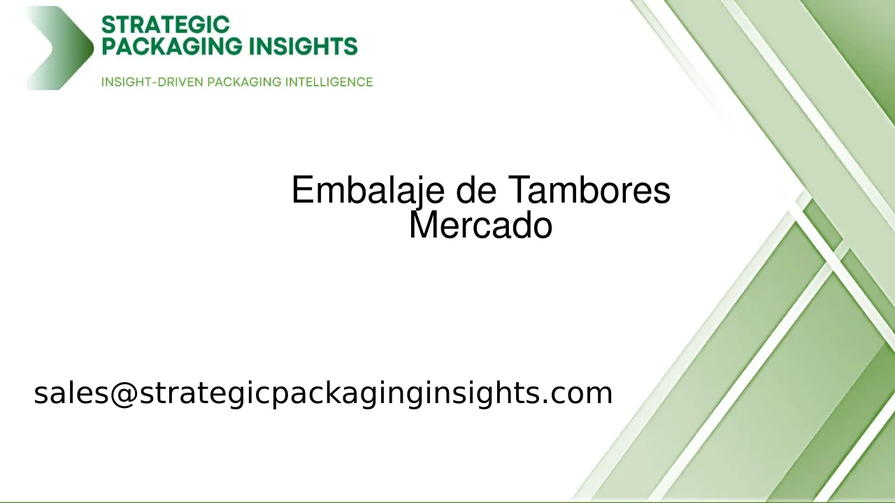 Tamaño del Mercado de Embalaje de Tambores, Crecimiento Futuro y Pronóstico 2033