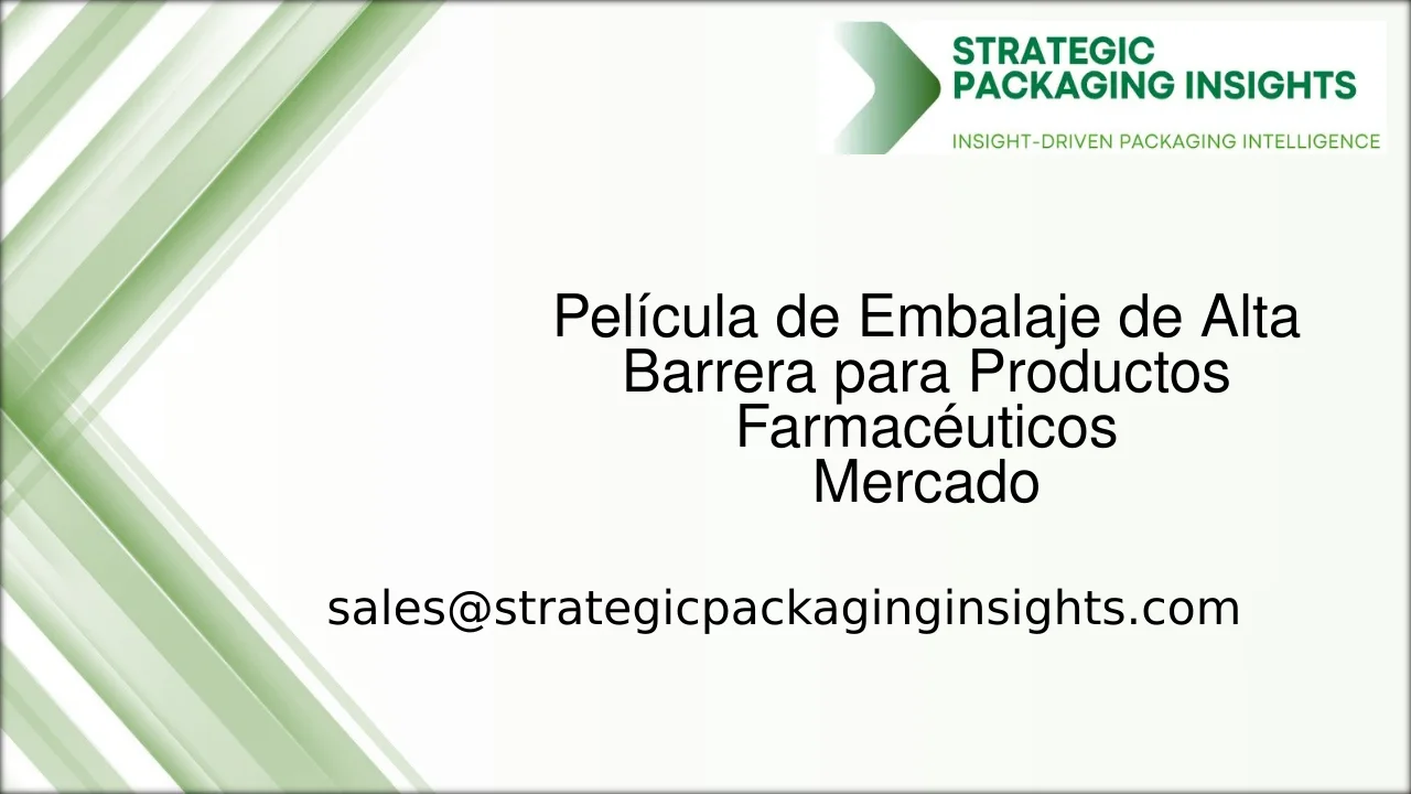 Tamaño del Mercado de Película de Embalaje de Alta Barrera para Productos Farmacéuticos, Crecimiento Futuro y Pronóstico 2033