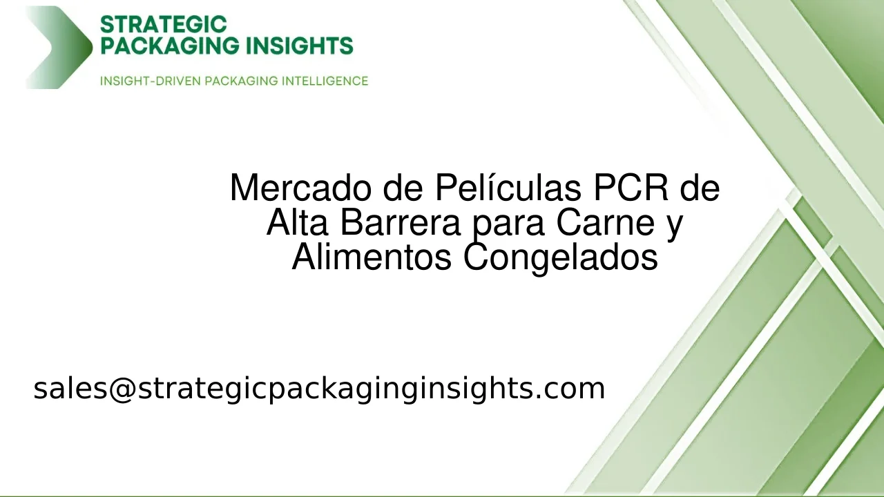 Tamaño del Mercado de Películas PCR de Alta Barrera para Carne y Alimentos Congelados, Crecimiento Futuro y Pronóstico 2033