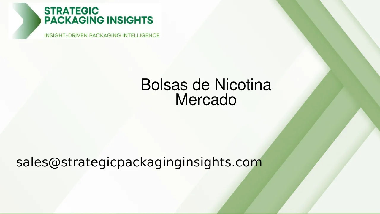 Tamaño del Mercado de Bolsas de Nicotina, Crecimiento Futuro y Pronóstico 2033