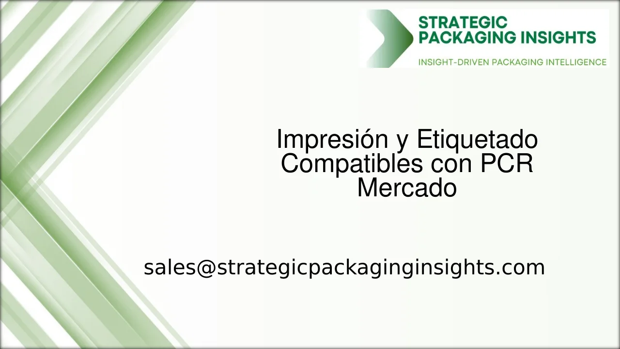 Tamaño del Mercado de Impresión y Etiquetado Compatibles con PCR, Crecimiento Futuro y Pronóstico 2033