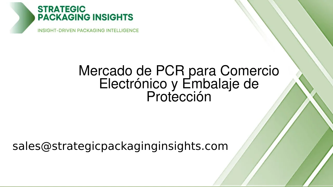 Tamaño del Mercado de PCR para Comercio Electrónico y Embalaje de Protección, Crecimiento Futuro y Pronóstico 2033