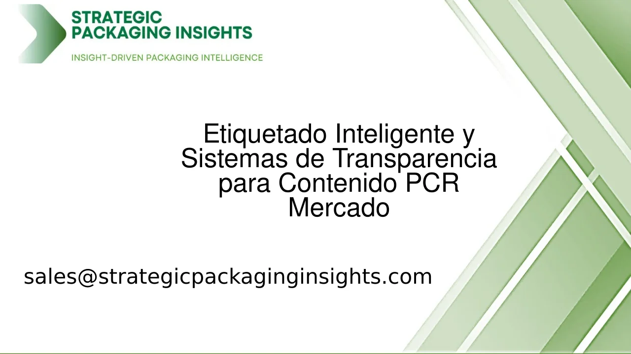Tamaño del Mercado de Sistemas de Etiquetado Inteligente y Transparencia del Consumidor para Contenido PCR, Crecimiento Futuro y Pronóstico 2033