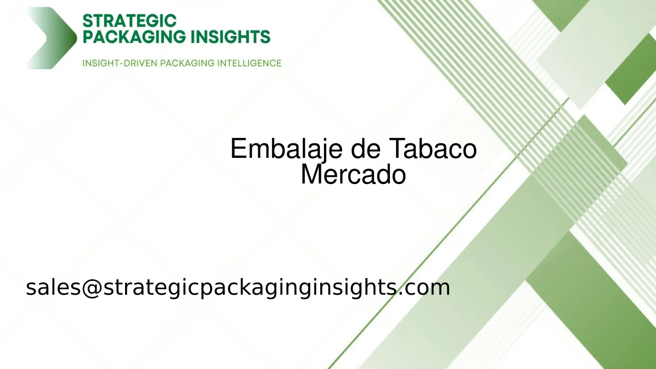 Tamaño del Mercado de Embalaje de Tabaco, Crecimiento Futuro y Pronóstico 2033