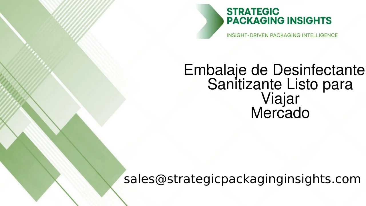 Tamaño del Mercado de Embalaje de Desinfectante y Sanitizante Listo para Viajar, Crecimiento Futuro y Pronóstico 2033