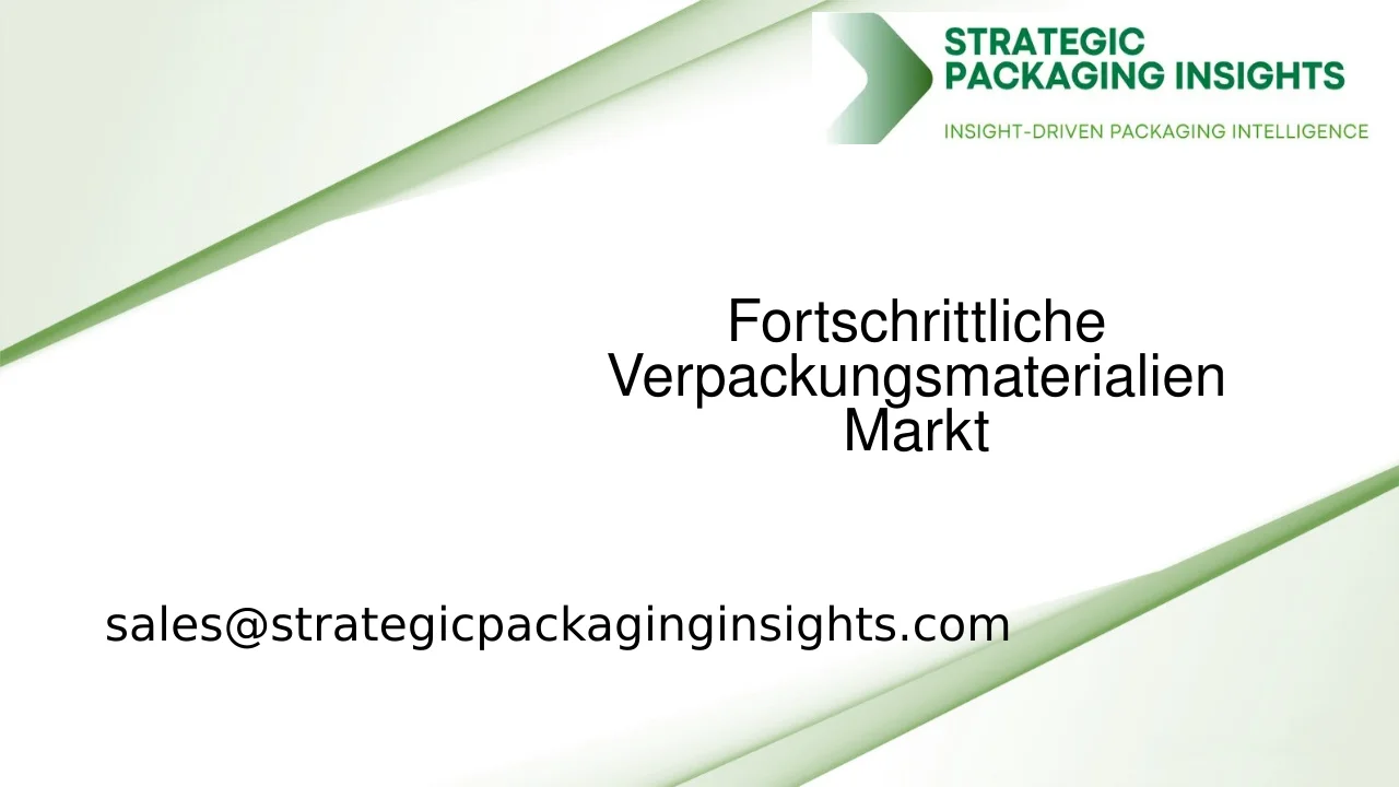 Marktgröße für fortschrittliche Verpackungsmaterialien, zukünftiges Wachstum und Prognose 2033
