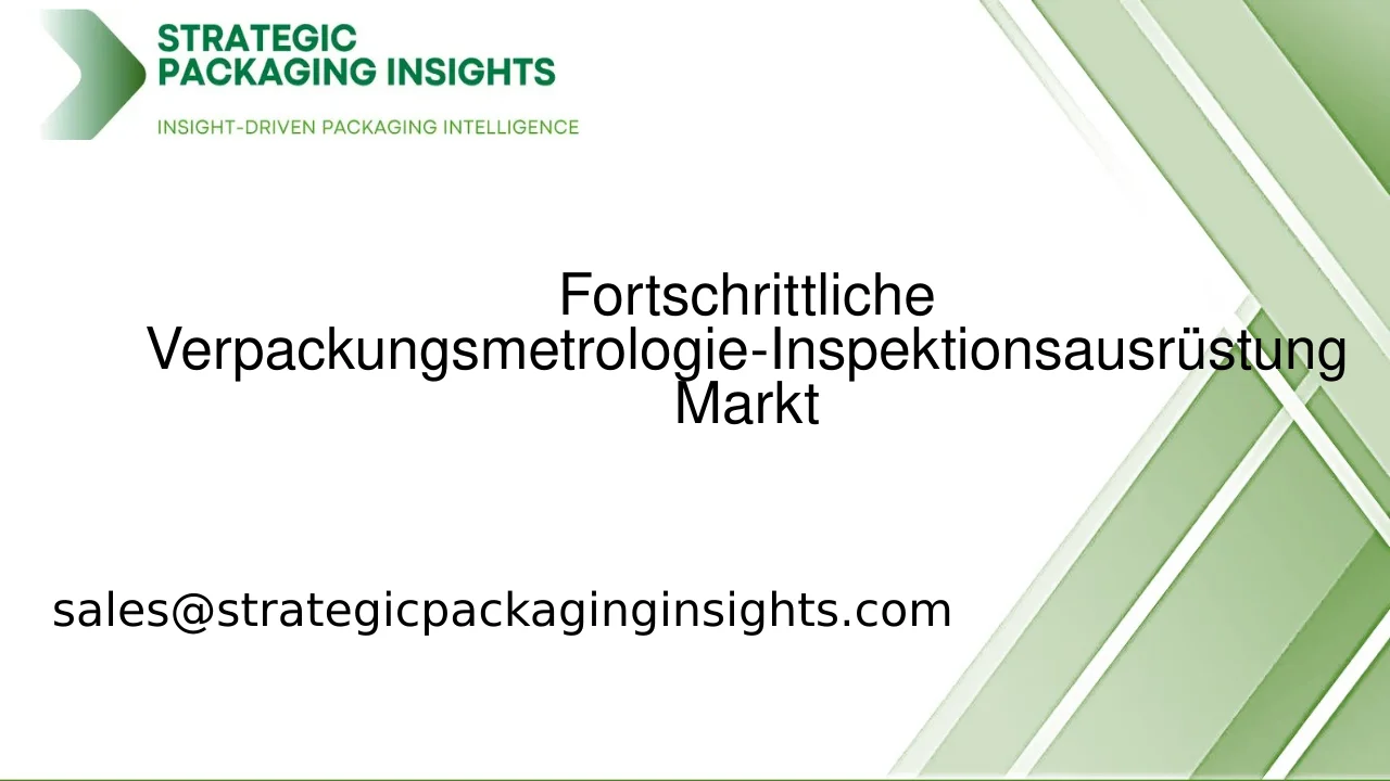 Marktgröße für fortschrittliche Verpackungsmetrologie-Inspektionsausrüstung, zukünftiges Wachstum und Prognose 2033