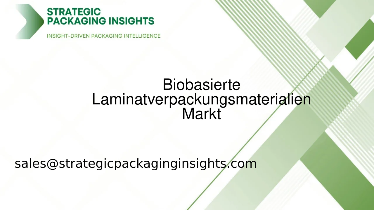 Marktgröße für biobasierte Laminatverpackungsmaterialien, zukünftiges Wachstum und Prognose 2033