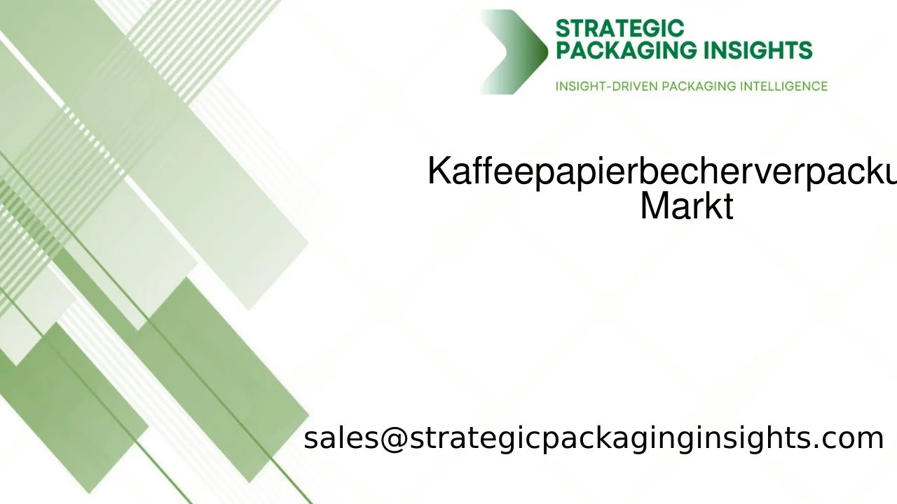 Marktgröße für Kaffeepapierbecherverpackungen, zukünftiges Wachstum und Prognose 2034