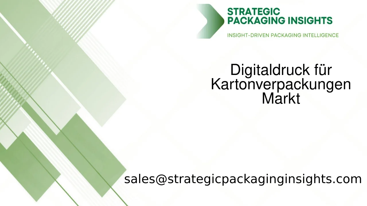 Marktgröße für Digitaldruck bei Kartonverpackungen, zukünftiges Wachstum und Prognose 2033