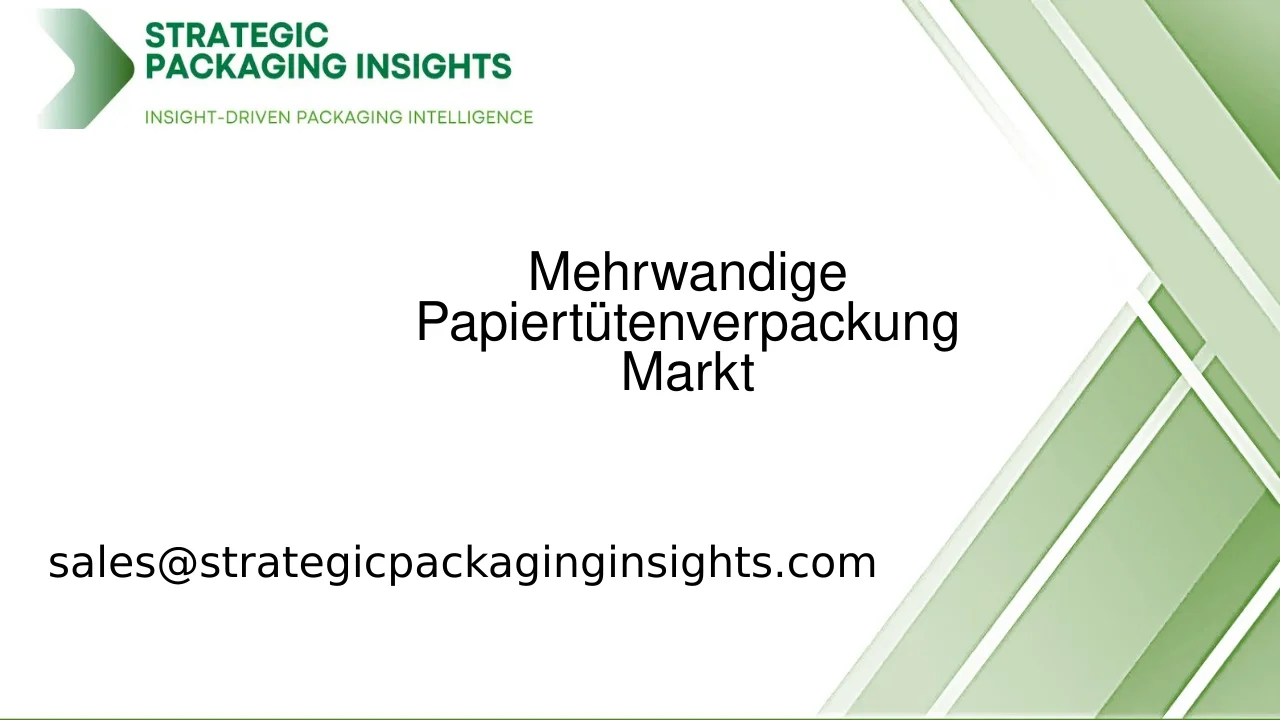 Marktgröße für Mehrwandige Papiertütenverpackung, zukünftiges Wachstum und Prognose 2033